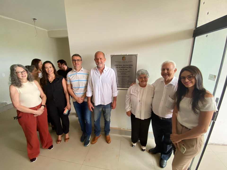 Prefeito José Fernandes realiza visita técnica na Central Municipal de Alimentação Escolar de Assis